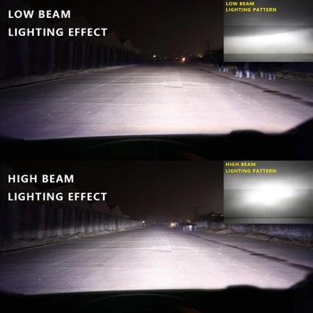 2 KS Auto Svetlometu Žiarovky 50W 8000LM CREE LED Čipy CSP pozornosti automobilový práce Vedúci svetlo Predné Hmlové Svetlo H4 H7 H11 9005 9006