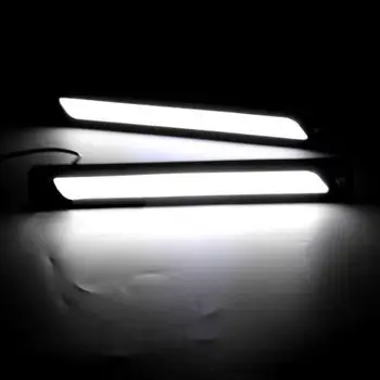 2 ks Biela DRL LED Auto Svetlá pre Denné svietenie Jazdy Žiarovky Denné svetlo Hmlové Svetlo