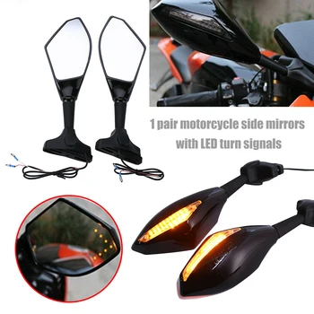 2 ks Clignotants Moto Pre Honda CBR 250 600 900 1000 RR LED Zase Signálne Kontrolky Motocykel Spätné Bočné Zrkadlá Retroviseur