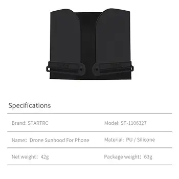 2 ks DJI mavic vzduchu 2 príslušenstvo Diaľkové Ovládanie Slnečník 4.7-5.5 palcový Sunhood Pre dji Mini 2 Drone Radič FIMI X8SE 2020