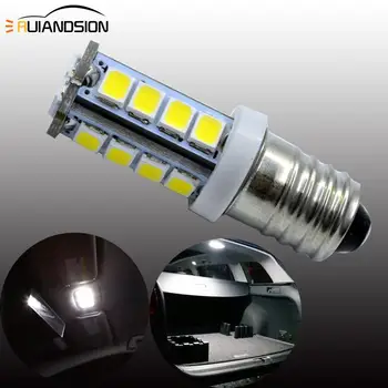 2 ks e10 auto light LED Skrutku Base Indikátor Žiarovka 6v alebo 12v Automobilový nástroj Šírka Signál Lampy 2835 18SMD Biela