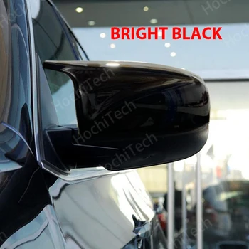 2 ks facelifted Vynikajúce modifikované Spätné Bright black Carbon Fiber Vzor Zrkadlo Pokrytie čiapky Pre BMW X5 X6 E70 E71 2008-2013