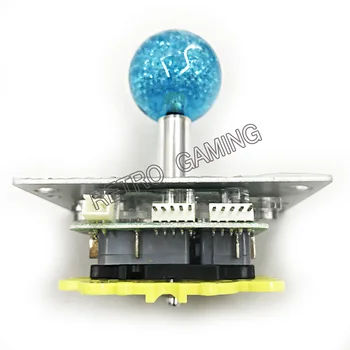 2 ks kvalitných Najnovšie LED Ovládač s Krištáľovo Nezmysle top ball Arcade Svetelné LED Ovládač s 8 spôsob 4 spôsob, ako brzdy