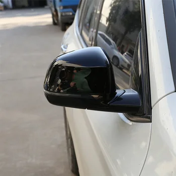 2 ks Lesklé Čierne Vonkajšie Bočné Spätné Zrkadlo Spp Kryt Výbava Pre BMW X3 X4 G01 G02 2018 2019 Auto Príslušenstvo