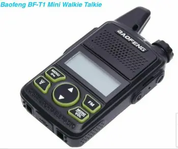 2 ks Mini Baofeng obojsmerná Rádiová BFT1 Walkie Talkie T1 Prenosné Ham Rádio VF Vysielač BF-T1 UHF Rádio Bezdrôtový Intercom
