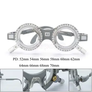 2 ks Nastaviteľný Univerzálny Optické Skúšobné Šošovky Rám na dioptrické Okuliare Optometry Optician Zrakového Test skúšobných Šošoviek Rám 58mm 62mm