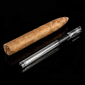 2 ks Nehrdzavejúca Oceľ Cigaru Ihly Punč Fréza Prenosné Kovové Puncher Cestovné Fajčenie Príslušenstvo