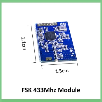 2 ks PM7139 Nízka spotreba ISM frekvenčné pásmo bezdrôtový vysielač čip Podporu pre FSK/GFSK modul + 433MHz anténa
