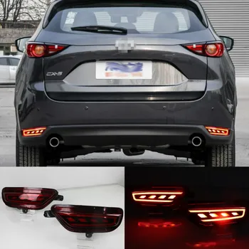 2 ks Pre Mazda CX-5 CX5 2017 2018 2019 LED Zadné Reflektor zadné svetlo do Hmly Lampa Zadný Nárazník svetlo Brzdové Svetlo Zase Signál Lampa