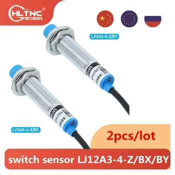2 KS Prístup Senzor LJ12A3-4-Z/BX/PODĽA indukčného snímača priblíženia prepínač M12 4 mm, DC 12V 24V AC 110V 220V Č NC NPN PNP