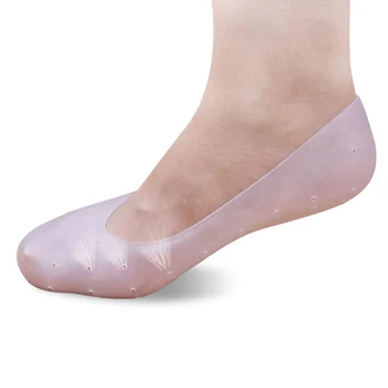 2 ks Silikónové Ponožky Hydratačné Zubov Exfoliačný Hladké Krása starostlivosť o Nohy Priedušná ReusableGel Ponožky Masáž Z33801