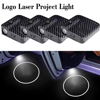 2 Ks Uhlíkových Vlákien Auto Led Dvere Vitajte Lampa Projektora Tieň Na Mercedes Benz Auto Logo Laser Projektu Ghost Light Univerzálny