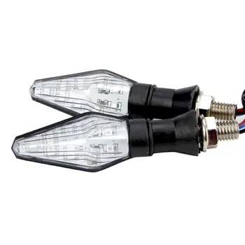 2 ks Univerzálne Motocyklové Zase Signálneho Svetla obojstranné Osvetlenie 12V Super Jasné LED Žiarovky Svetlo pre Motorky Off Road