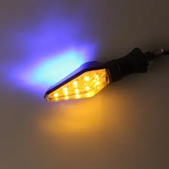 2 ks Univerzálne Motocyklové Zase Signálneho Svetla obojstranné Osvetlenie 12V Super Jasné LED Žiarovky Svetlo pre Motorky Off Road