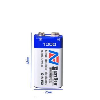 2 ks/veľa 1000mAh 9V nabíjateľná batéria 6F22 USB lítium-iónová batéria nástroj detské hračky nabíjateľná batéria