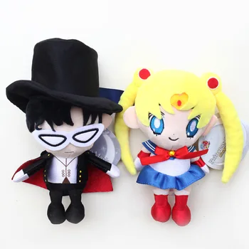 2 ks/veľa 18 cm Sailor Moon Smoking Maska Plyšové Bábiky Hračky Mäkké Mäkké Plyšové Hračky, Darčekové Domáce Dekorácie SA1522