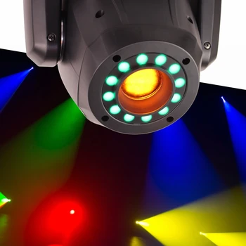 2 ks/Veľa 200W LED Krúžok Pohyblivé Hlavy Svetla Mieste Umývanie 2V1 Fáze Účinok Osvetlenie 3 Prism Strany Svetlá Diskotéka DJ Svetelné Zariadenia
