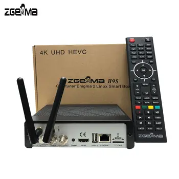 2 ks/veľa 4K-2160 Linux E2 Zgemma H9S jeden tuner DVB-S2X IPTV STALKER WIFI zabudovaný Satelitný Prijímač