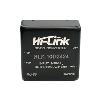 2 ks/veľa Ahoj Odkaz 24V 10W izolovaný výstup DC power Step down modul napájania HLK-102424