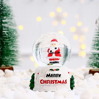 2 ks Vianočné Snehové Gule Svetelný Krištáľové Gule Plochu Ozdoby na Vianočný Večierok Darček Domov Dekoratívne Miniatúr