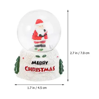 2 ks Vianočné Snehové Gule Svetelný Krištáľové Gule Plochu Ozdoby na Vianočný Večierok Darček Domov Dekoratívne Miniatúr