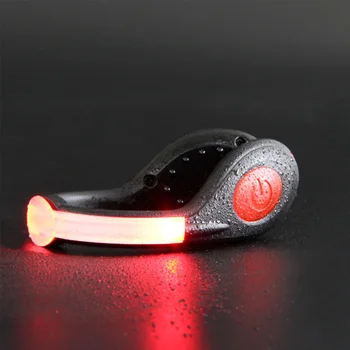 2 ks Výstražné LED Obuv Klip Ľahké Cyklistické Vonkajšie Jogging USB Nabíjateľné TPU Noci Bezpečnosť IPX5 Vodotesný Stabilný Farba
