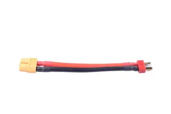 2 Ks XT60 Žena k T Dekan Muž Plug Konverzie Konektor s 12 AWG 100 mm silikónový kábel