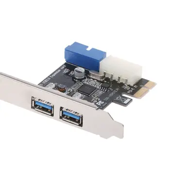 2 Porty PCI Express USB 3.0 Prednom Paneli s ovládaním Karty Adaptéra 4-Pin & 20 Pin