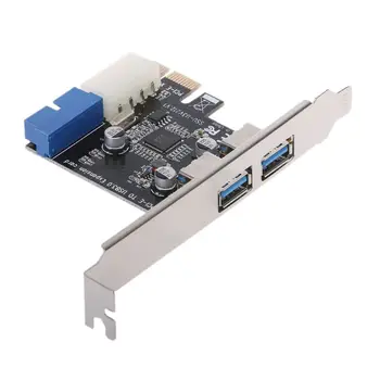2 Porty PCI Express USB 3.0 Prednom Paneli s ovládaním Karty Adaptéra 4-Pin & 20 Pin