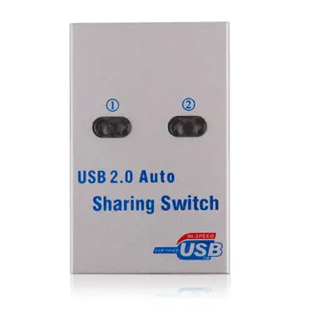 2 Porty USB 2.0 Automatické Zdieľanie Prepínač Hub Rozbočovač Výber Switcher pre Tlačiarne, Skenera, PC a Periférnych zariadení
