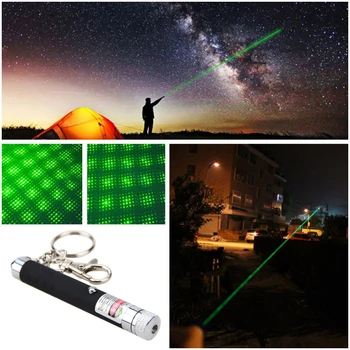2 v 1 Dot&Hviezdičkový 532nm Zelená Lov Laserové Ukazovátko Nastaviteľné Zaostrenie Lazer Svetlo+plastové okno Horúce Na Vianočný Darček Zábava Mačka Chase
