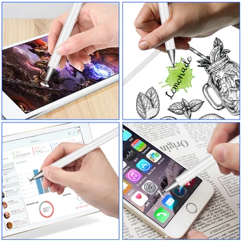 2 v 1 dotykové Pero na Kreslenie Tablet Perá Kapacitný Univerzálne Dotykové Pero pre Tablet iPad, Mobilný Telefón Android Smart Ceruzka Príslušenstvo