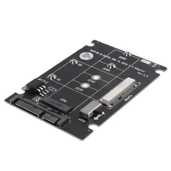 2 v 1 NGFF M. 2 B+M Kľúč karty Mini PCI-E alebo mSATA SSD na SATA III Karty Adaptéra pre úplné msata SSD/ 2230/2242/2260/22x80 M2