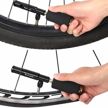 2 V 1, Prenosné Mini Bike Čerpadla CO2 Nafukovacím Požičovňa Bezdušové Presta & Schrader Ventil MTB Cyklistické Čerpadlo Vzduch Pneumatiky Repair Tool
