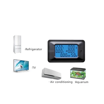 20/100A AC LCD Digitálny Panel Výkon Watt Meter Monitor Napätie KWh Voltmeter Ammeter