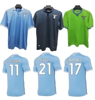 20 21 Lazio 120th Výročie 2020 2021 maglie IMOBILNÝCH LUIS BASTOS ALBERTO SERGEJ domov tretej Košele Bežné T-Shirt Futbol