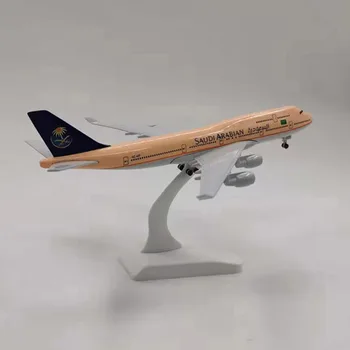 20 CM 1/400 B747 model SAUDSKEJ ARABIAN AIRLINES so stojanom podvozok zliatiny lietadlo lietadlo zberateľskú zobrazenie statický model