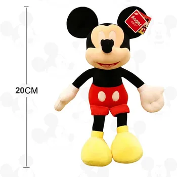 20 cm Disney Mickey Plyšové Hračky, Kreslené Dieťa Minnie Plnené Bábika Anime Bábiky, Plyšové Hračky Prívesok Hračky Dievča najpredávanejšie Darček k Narodeninám