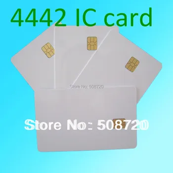 20 KS biele PVC IC s SLE4442 karty ISO 7816 prázdne Smart kontakt IC karty