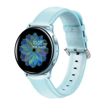 20 mm 22 mm pravá Koža Watchband pre Samsung Galaxy Sledovať 42mm 46 mm Aktívny 2 Gear S3 Popruh Band Náramok pre Huawei GT Hodinky