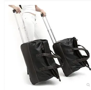 20-Palcový Cestovné vozíka Odkladacia taška na kolieskach 24 Palcový mužov Cestovné vozíka Koľajových tašky Ženy kolesových Taška Business kufor batožiny