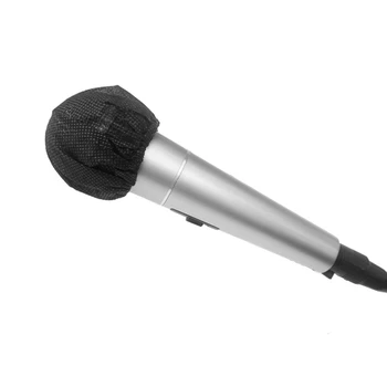 200 Ks Čierna Jednorazové Mikrofón Zahŕňa Karaoke Anti-Splash Mic Kryt Protiprachová Príslušenstvo