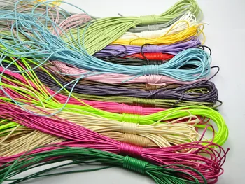 200 Merters Zmiešané Farby kórejský Nepremokavého Kábel String Niť 1mm na Náhrdelník