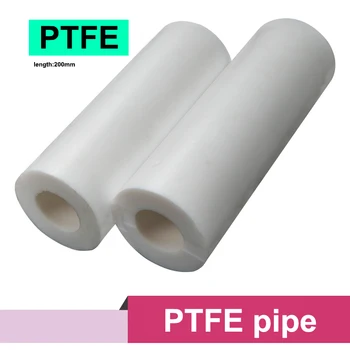 200 mm dĺžka, biela PTFE trubice Polyvinylidene rúry Fluorid palice