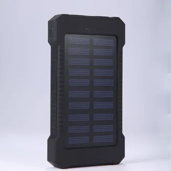 20000mAh Top Solar Power Bank Nepremokavé Núdzové Nabíjačky Externú Batériu Powerbank Pre Xiao MI iPhone Samsung LED SOS Svetlo
