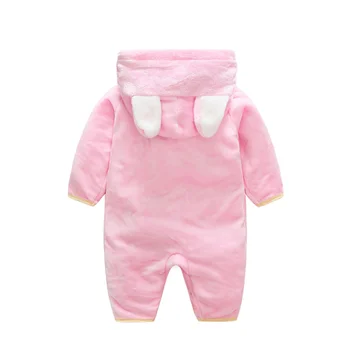 2017 bežné Dojčenské oblečenie detské unisex remienky s dlhým rukávom s kapucňou cartoon 1pcs Jumpsuit oblek novorodenca chlapec dievča módne oblečenie