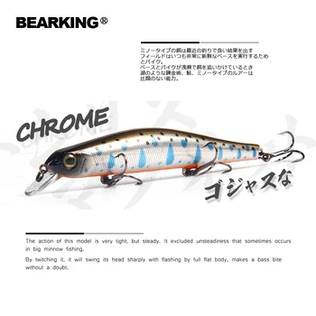 2018 Bearking Značky Z110 Pevného Rybárske Nástrahy Minnow 11 cm 17 g kvalitných Návnad Hlboké Potápanie Wobblers Rybárske Rieši doprava Zadarmo