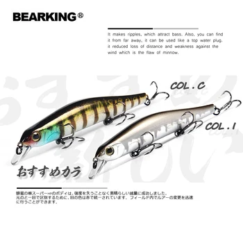 2018 Bearking Značky Z110 Pevného Rybárske Nástrahy Minnow 11 cm 17 g kvalitných Návnad Hlboké Potápanie Wobblers Rybárske Rieši doprava Zadarmo