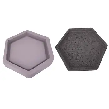 2018 MÓDNE Hexagon tvarované cementu kvetináč formy domáce dekorácie betónový kvetináč palety silikónové formy
