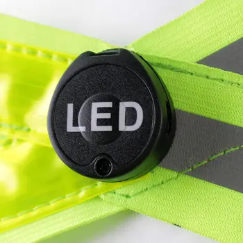 2018 Nový Dizajn Nastaviteľné USB Nabíjateľné LED Pásy, Reflexné Pás Vesta pre Vonkajšie Športové Bežecké jazda na Bicykli